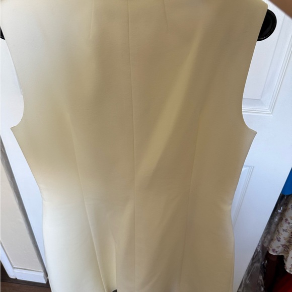 ANTONIO MELANI Sleeveless Button-Front Cream Mini Dress - Picture 3 of 4